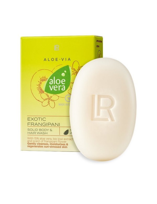 LR 15% Aloe Vera Exotic Frangipani Solid Body & Hair Wash