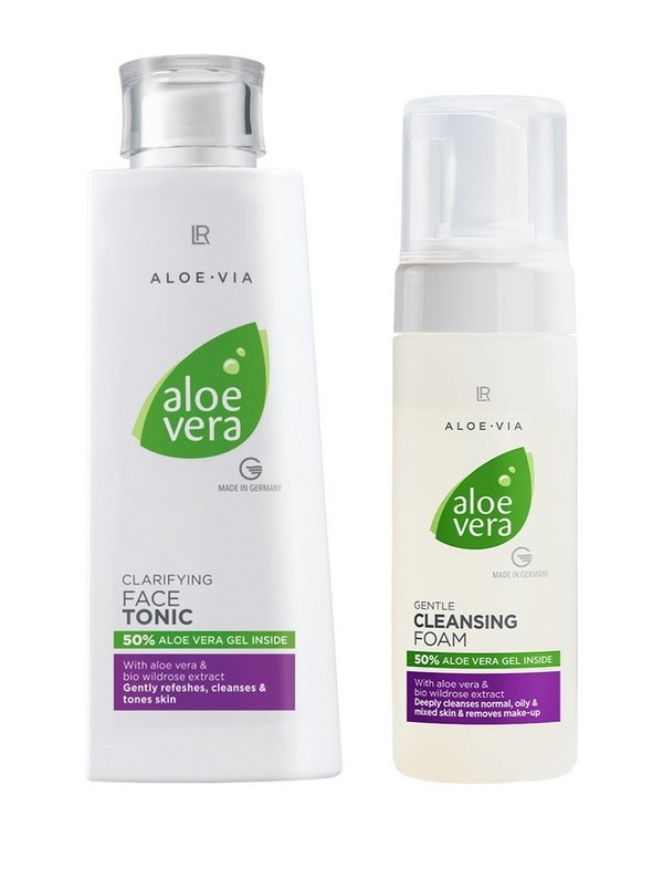 LR 50% Aloe Vera Set Cleansing Foam + Tonic, 350 ml