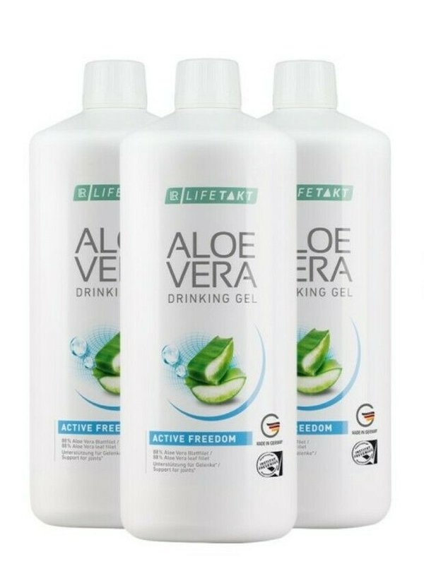 LR 88% Aloe Vera Drinking Gel Active Freedom, 3x 1000 ml